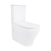 Унитаз напольный Qtap Virgo Ultra Quiet безободковый с сиденьем Soft-close WHITE QT18226092AW