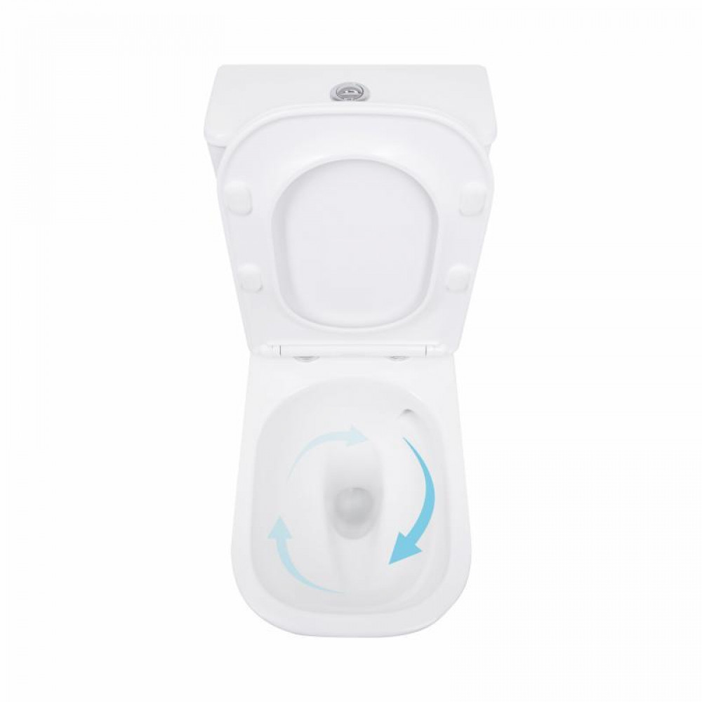 Унітаз підлоговий Qtap Aquarius Ultra Quiet 620×355×790 мм з сидінням Soft-close, White QTAQAW27W49262 SD00055386