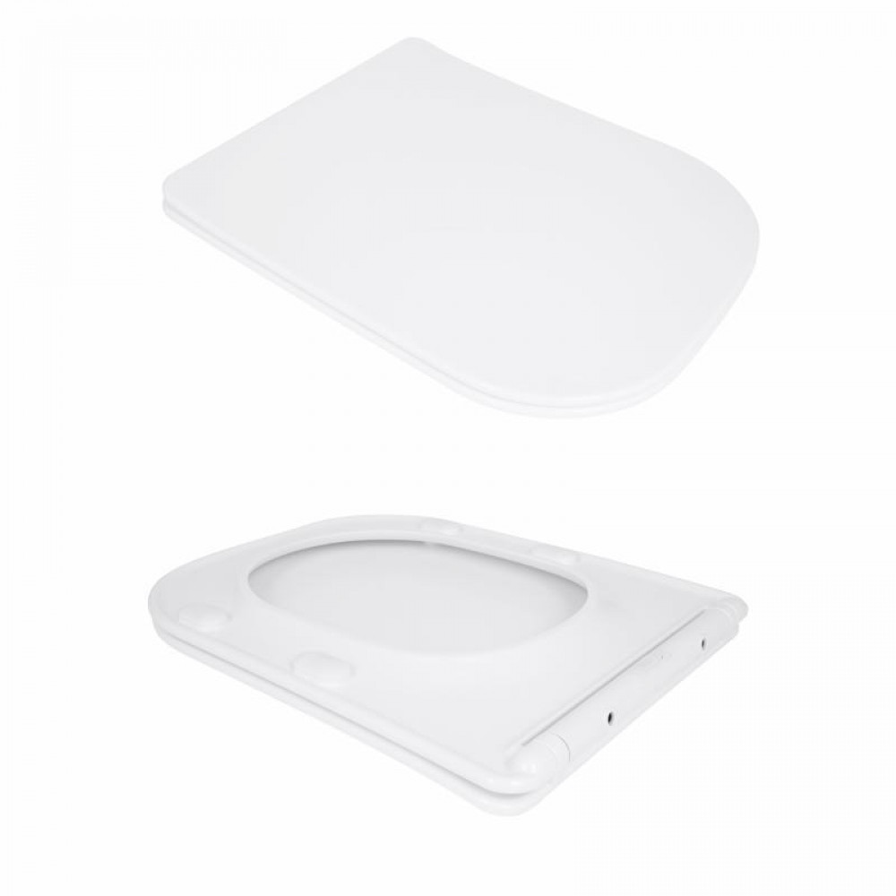 Унітаз підлоговий Qtap Aquarius Ultra Quiet 620×355×790 мм з сидінням Soft-close, White QTAQAW27W49262 SD00055386