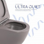 Унітаз підвісний Robin Ultra Quiet 490×365×325 мм, Stone Grey, з сидінням Slim Duroplast / Soft-close / Quick Release SD00054282