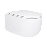 Унитаз подвесной Qtap Taurus безободочный с сиденьем Soft-close QT2433084EUQW