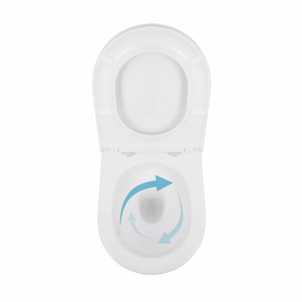 Унітаз підвісний Qtap Taurus безободковий з сидінням Soft-close QT2433084EUQW SD00051552