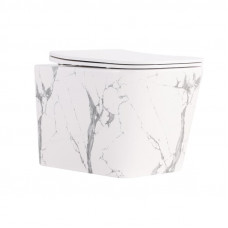 Унітаз підвісний Tern Ultra Quiet 490×365×325 мм, Marble, з сидінням Slim Duroplast / Soft-close / Quick Release QT17332303ASMR