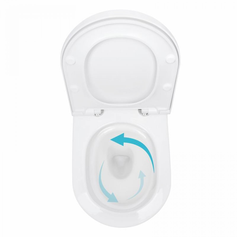 Унітаз підвісний Qtap Robin ML Ultra Quiet 490x365x325 мм, з сидінням Soft-close MagLock, White QTROBML26W49621 SD00055745