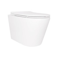 Унітаз підвісний Qtap Scorpio безободковий Ultra Quiet з сидінням Soft-close QT14332380AW