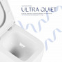 Унітаз підвісний Qtap Gemini Ultra Quiet 485×340×350 мм, White, з сидінням Slim Duroplast / Soft-close / Quick Release SD00055243