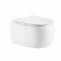 Унітаз підвісний Qtap Taurus Ultra Quiet 515×360×350 мм, White, з сидінням Slim Duroplast / Soft-close / Quick Release SD00055240