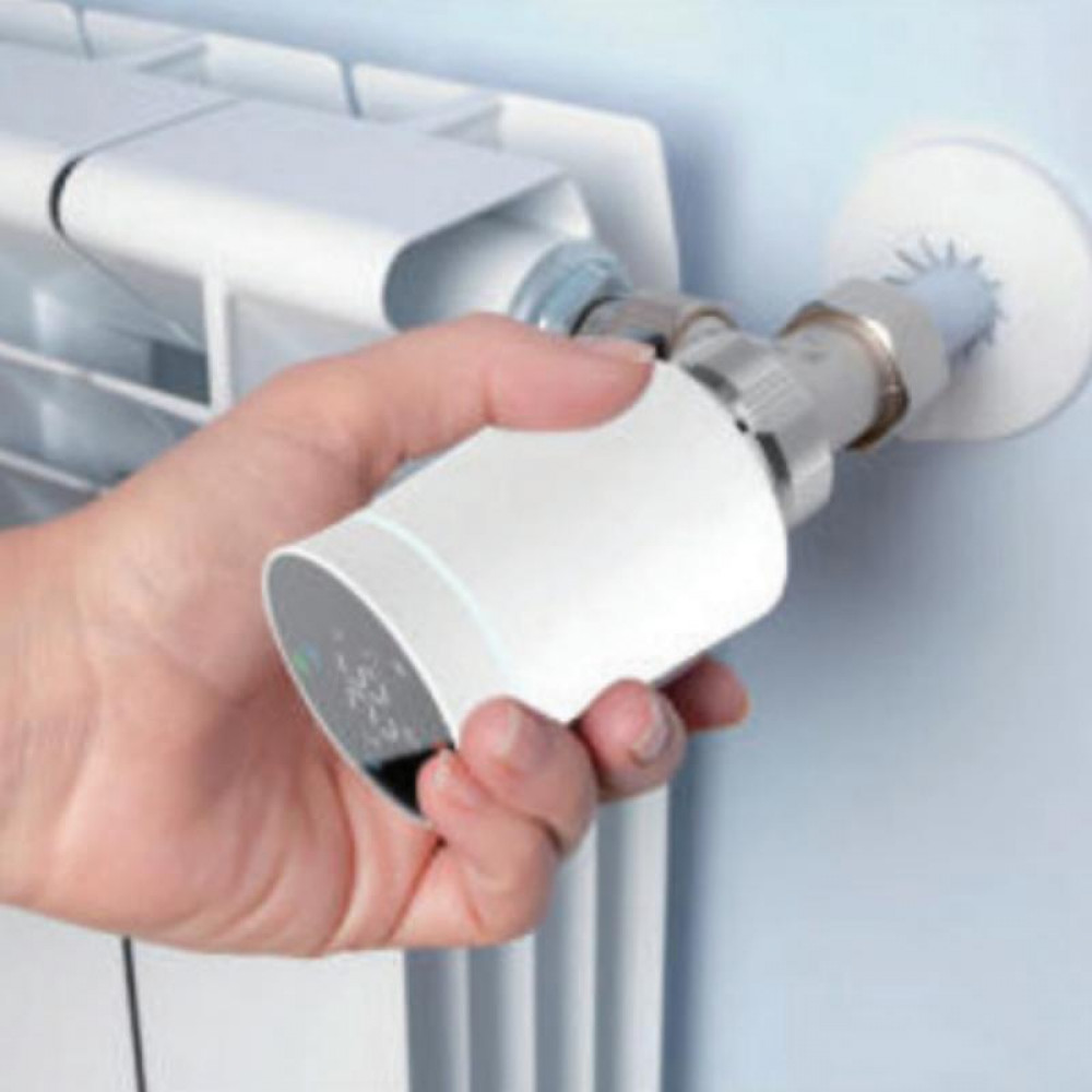 Бездротовий програмуємий сервопривiд для термостатичного крану (Білий матовий) ZTRV-BY-100(W) SD00049579