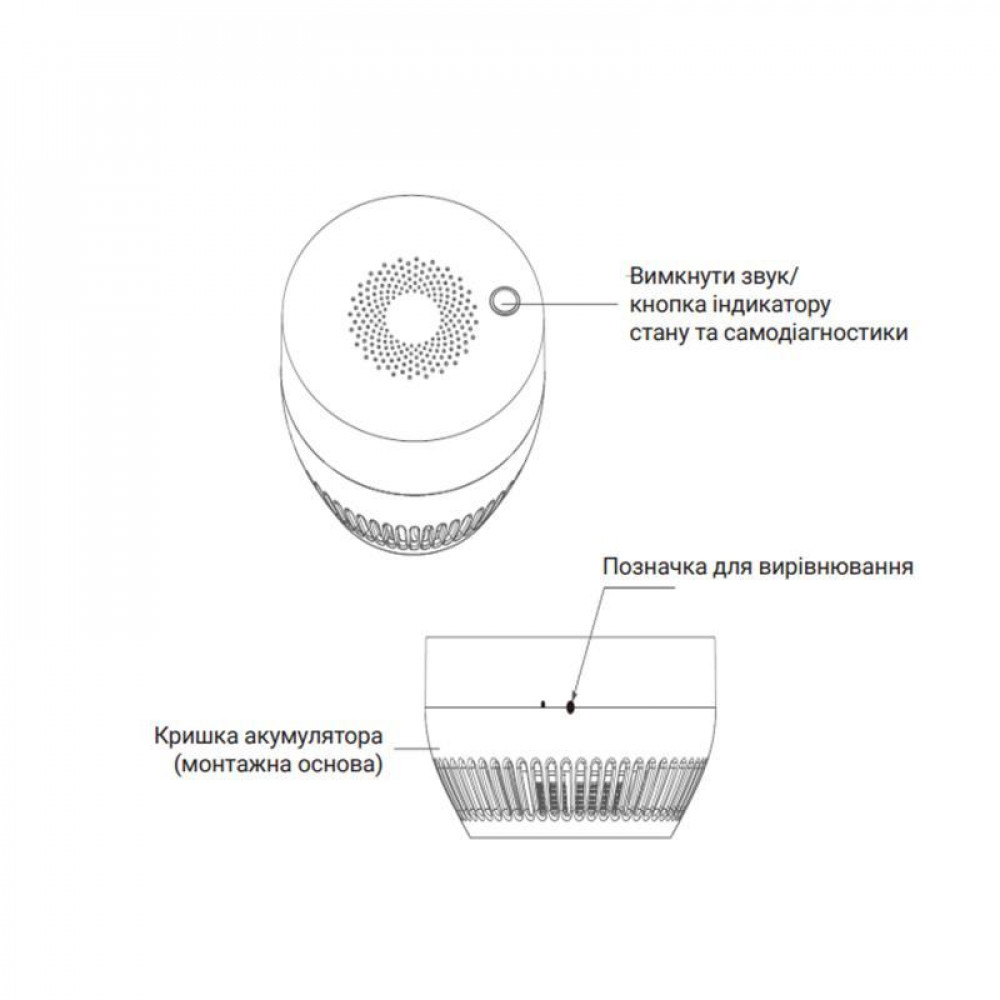 ZigBee Бездротовий датчик диму ZB-ZSA SD00049572