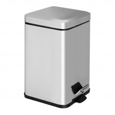 Відро для сміття Lidz Radom 1112 12 л LDRAD1112CRM32509 Chrome