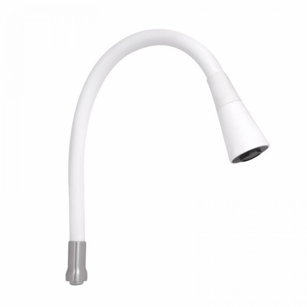 Вилив у зборі з аератором Lidz (275х230х47), 570 мм для змішувача для кухні Aria 015F31 Nickel/White LDARI2752304749356 SD00055480