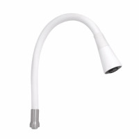 Вилив у зборі з аератором Lidz (275х230х47), 570 мм для змішувача для кухні Aria 015F31 Nickel/White LDARI2752304749356