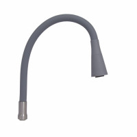 Вилив у зборі з аератором Lidz (270х240х47) для змішувача для кухні Aria 015F31 Nickel/Grey LDARI2702404749340