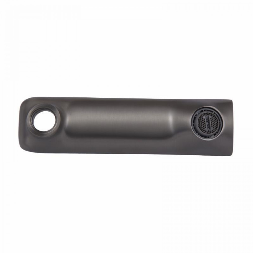 Вилив Qtap (160х44х21,5) для душової системи Vlasta New Gunmetal Black PVD QTVLA16044215GMB49669 SD00055793