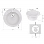 Кухонна мийка Lidz D510/200 WHI-01 (LIDZWHI01D510200) SD00039821