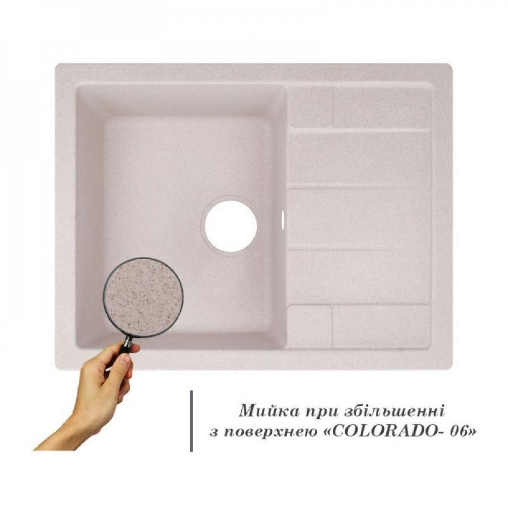 Кухонна мийка Lidz 650x500/200 COL-06 (LIDZCOL06650500200) SD00039780