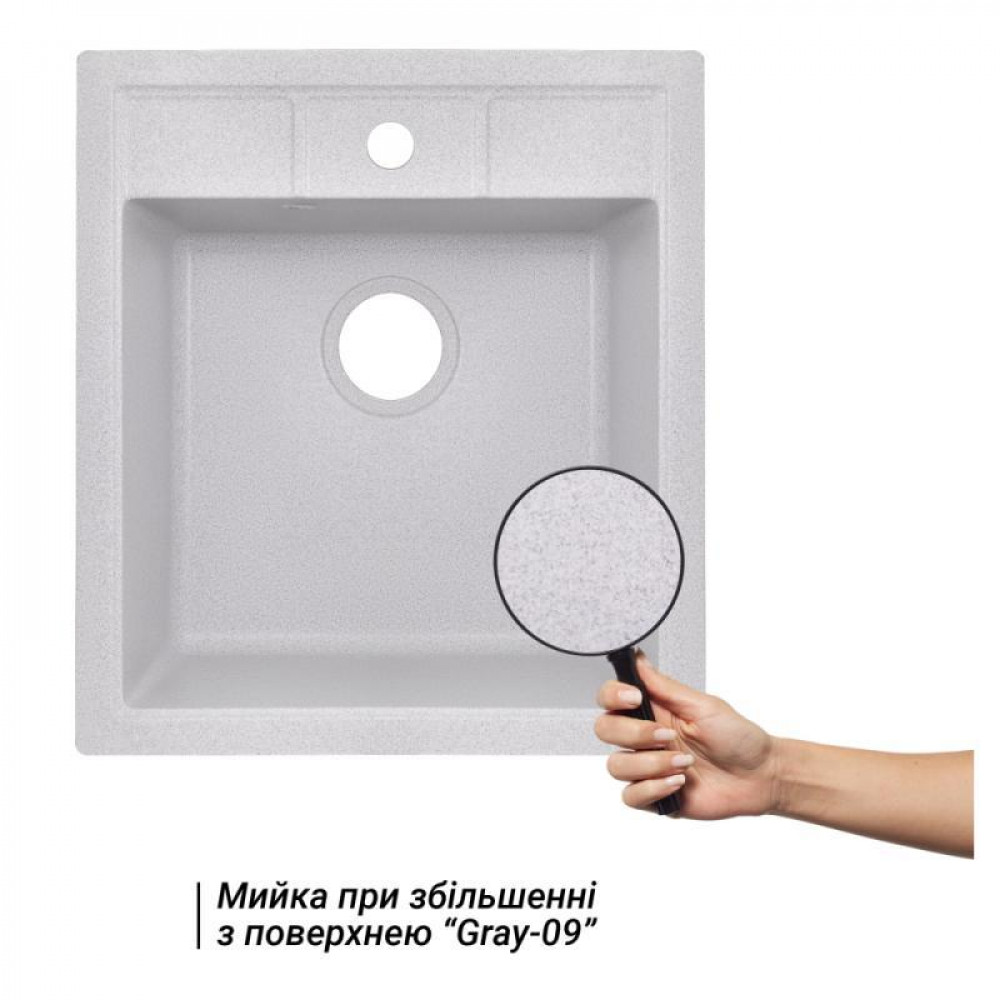 Кухонна мийка Lidz 460х515/200 GRA-09 (LIDZGRA09460515200) SD00042419
