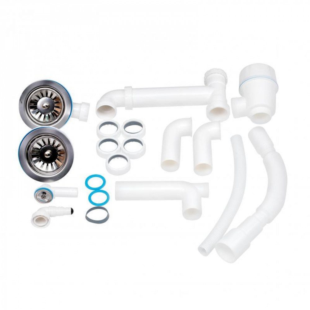 Кухонна мийка з додатковою чашею Lidz 780x495/200 BLA-03 (LIDZBLA03780495200) SD00039786