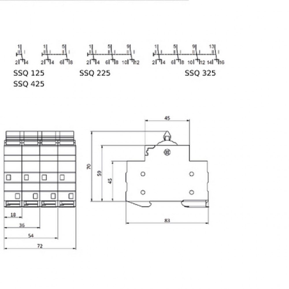 Перемикач навантаження ETI SSQ 240 "1-0-2", 2p 40A 2115757