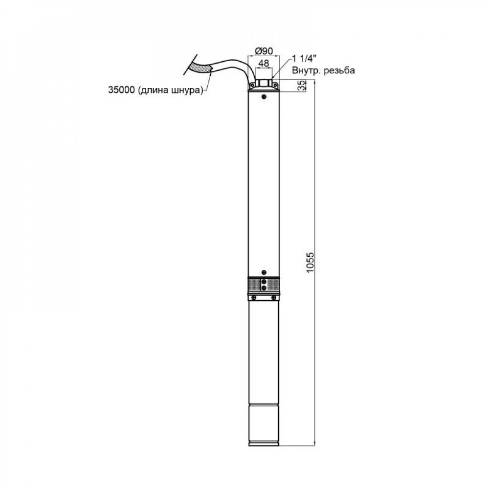 Насос заглибний відцентровий Thermo Alliance 4SSM4-14 1,1 кВт з пультом SD00046770