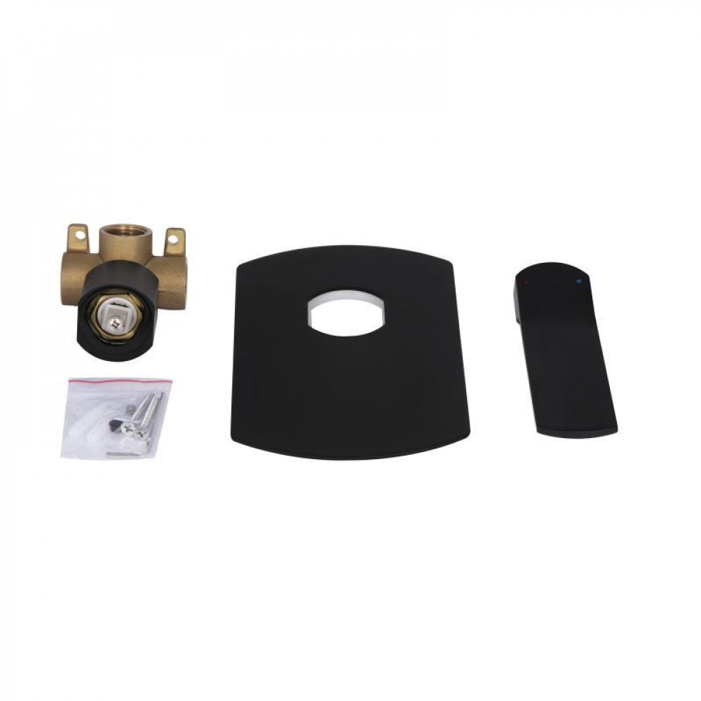 Змішувач для душу Qtap Slavonice прихованого монтажу QTSLA267BLM45903 Black Matt SD00052027