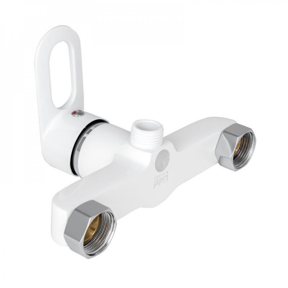 Змішувач для душу Lidz Latwa 010 (з душовим гарнітуром) (k40) LDLAT010WHI45426 White SD00051550