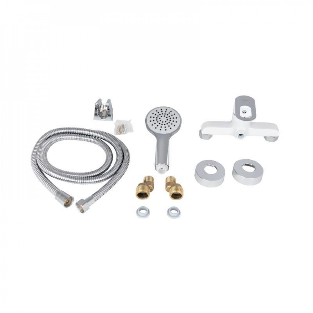 Змішувач для душу Lidz Latwa 010 (з душовим гарнітуром) (k40) LDLAT010WHI45426 White SD00051550