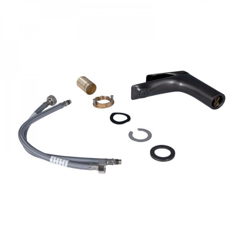 Смеситель для раковины Qtap Vlasta New QTVLA270GMB45641 Gunmetal Black PVD SD00051765