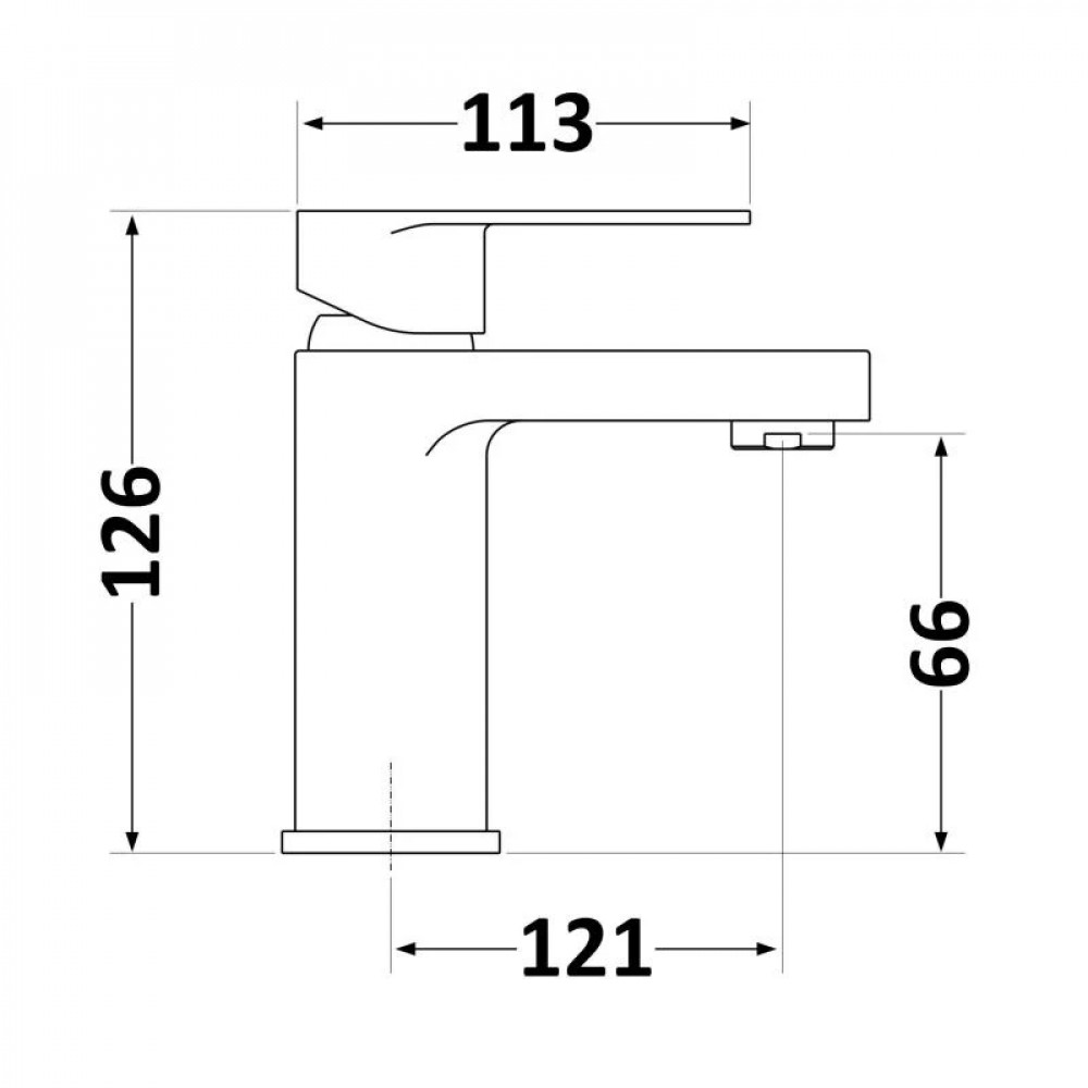 Змішувач для раковини Lidz Arrow 001 (k35) LDARR001CRM44955 Chrome SD00051079