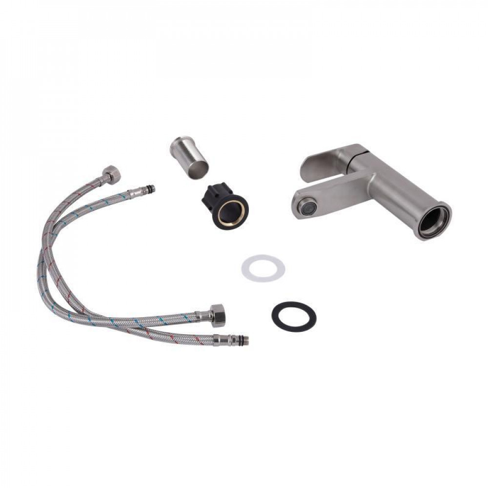 Змішувач для раковини Lidz Luna 001F (k35) LDLUN001FNKS46094 Nickel SD00052218