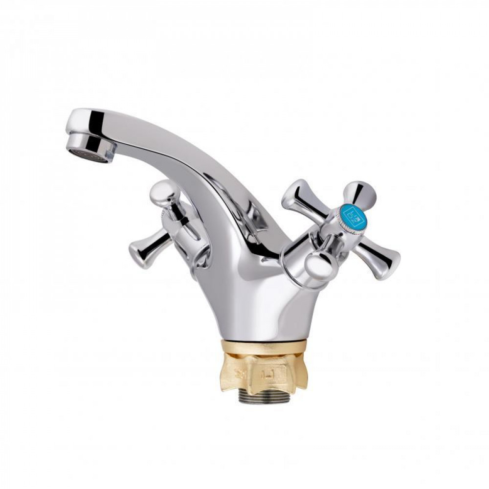 Змішувач для раковини Lidz Lamb 161F двохвентильний LDLAM161FCRM35446 Chrome SD00041550