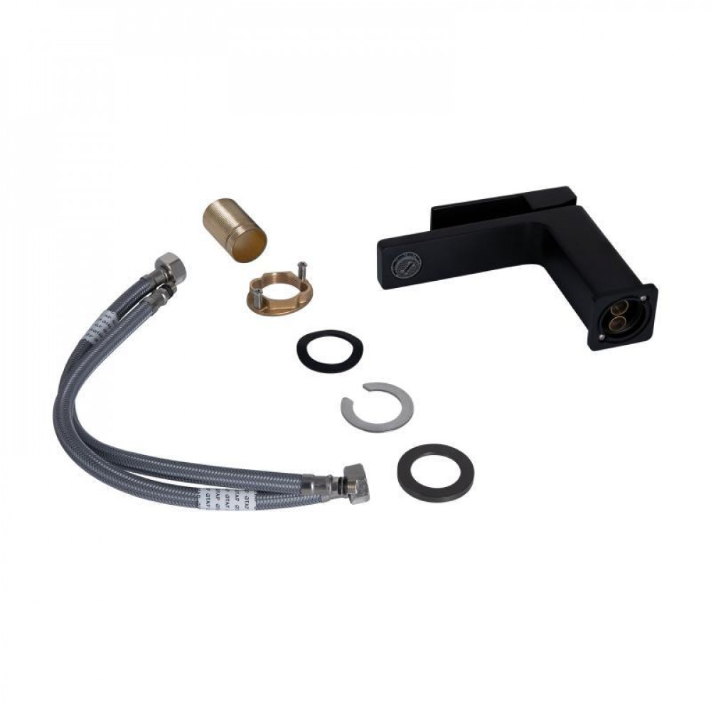 Змішувач для раковини Qtap Gemini QTGEM270BLM45674 Black Matt SD00051798