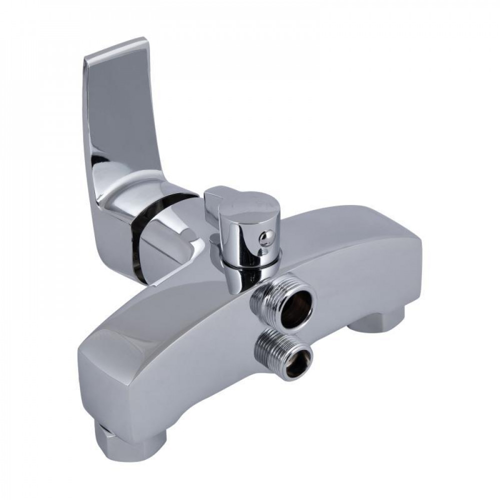 Змішувач для ванни Qtap Swan Eco з довгим поворотним виливом (з душовим гарнітуром) QTSWA2601CRM45533 Chrome SD00051657