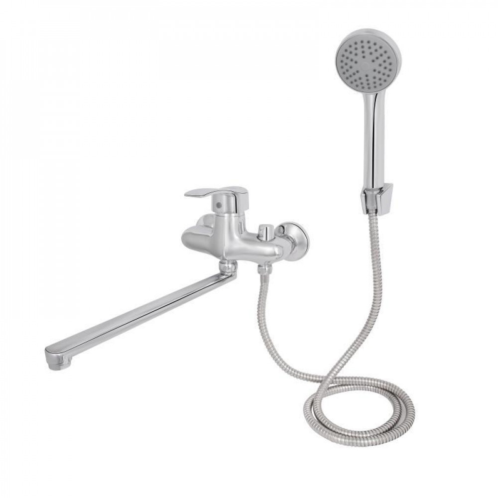 Змішувач для ванни Lidz 43 79 0051 з поворотним виливом (з душовим гарнітуром) (k40) LD43790051CRM35128 Chrome SD00041232