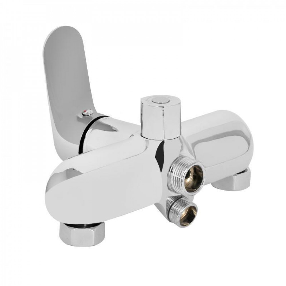 Змішувач для ванни Lidz Arrow 0052 з поворотним виливом (з душовим гарнітуром) (k35) LDARR0052CRM44954 Chrome SD00051078