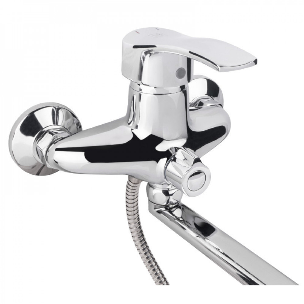 Змішувач для ванни Lidz Anny 005 з поворотним виливом (з душовим гарнітуром) (k40) LDANN005CRM35120 Chrome SD00041224