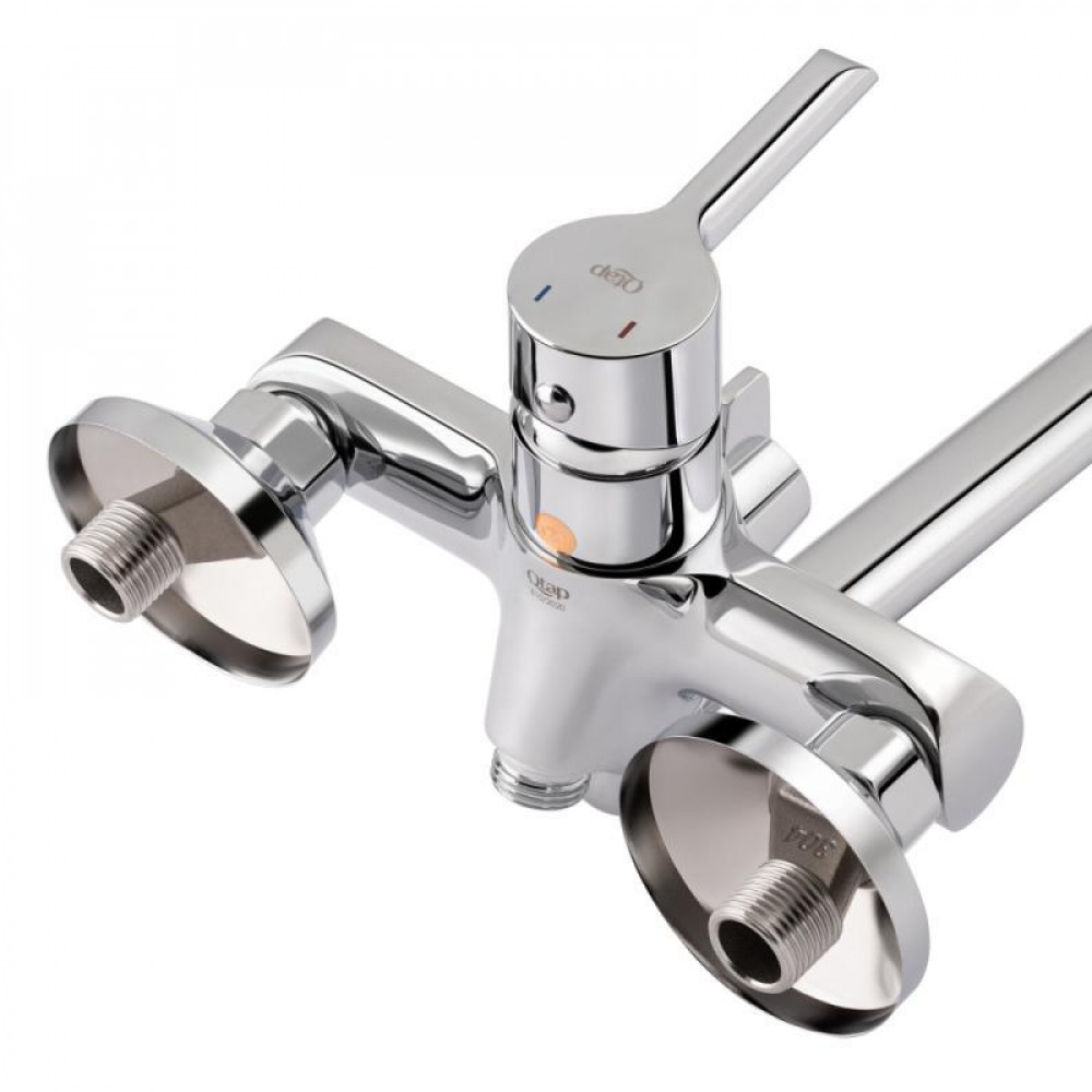 Смеситель для ванны Qtap Grand с поворотным изливом (с душевым гарнитуром) QTGRACRM005 Chrome SD00039602