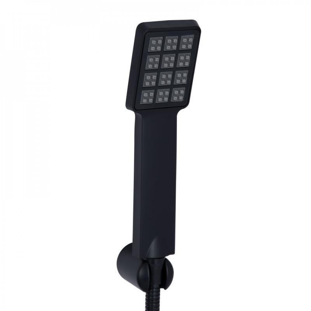 Змішувач для ванни Lidz Wawel 006 (з душовим гарнітуром) (k35) LDWAW006BLA45393 Black SD00051517