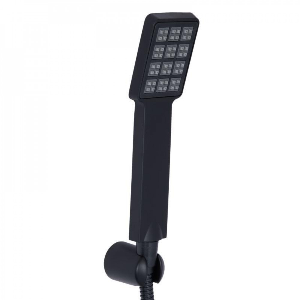 Змішувач для ванни Lidz Wawel 005 з поворотним виливом (з душовим гарнітуром) (k35) LDWAW005BLA45394 Black SD00051518