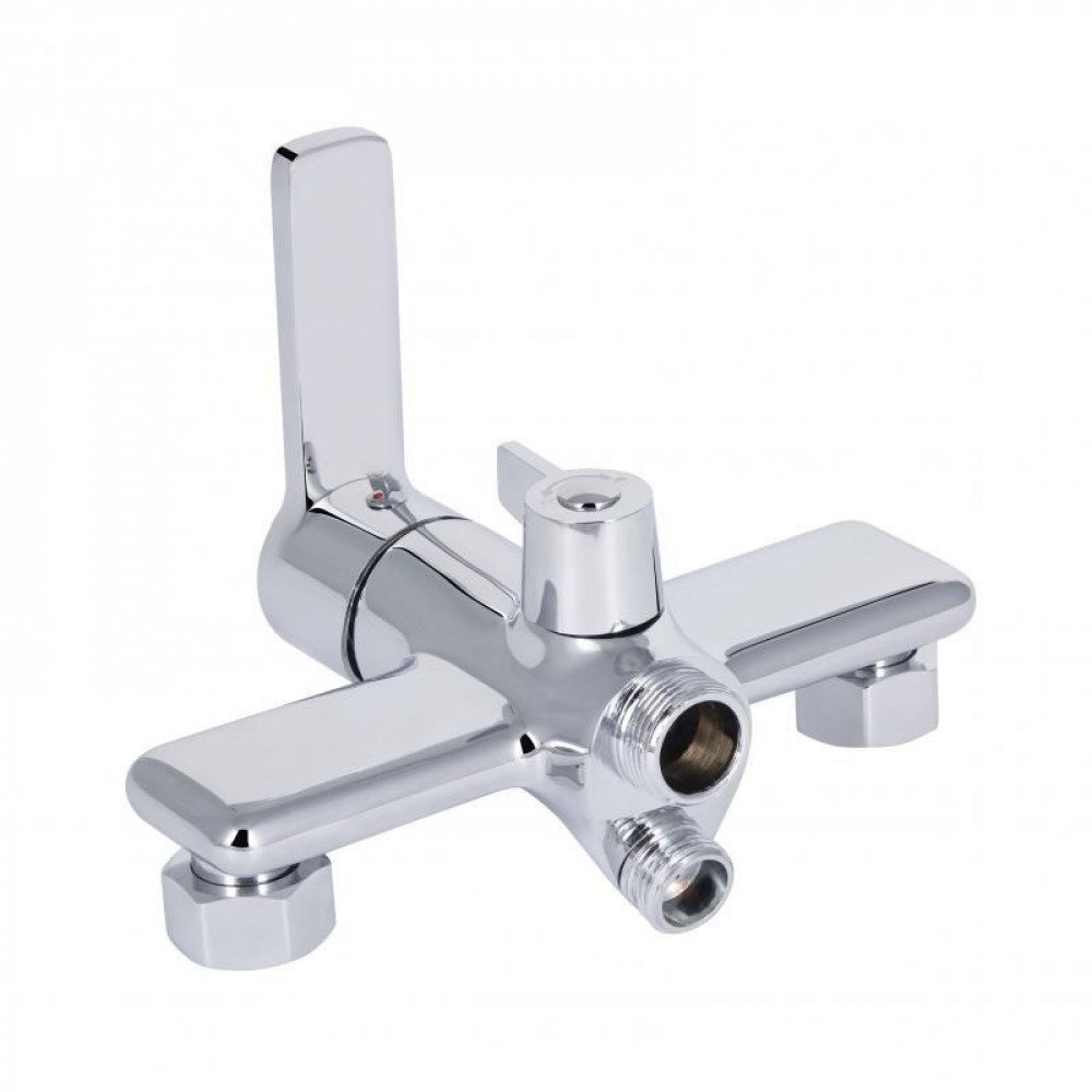 Смеситель для ванны Qtap Taurus с длинным поворотным изливом (с душевым гарнитуром) QTTAU260CRM45663 Chrome SD00051787