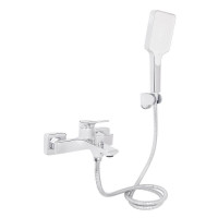 Змішувач для ванни Qtap Arvin з душовим гарнітуром QTARV259CRM48640 Chrome