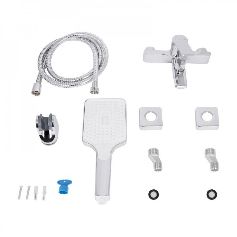 Змішувач для ванни Qtap Arvin з душовим гарнітуром QTARV259CRM48640 Chrome SD00054764