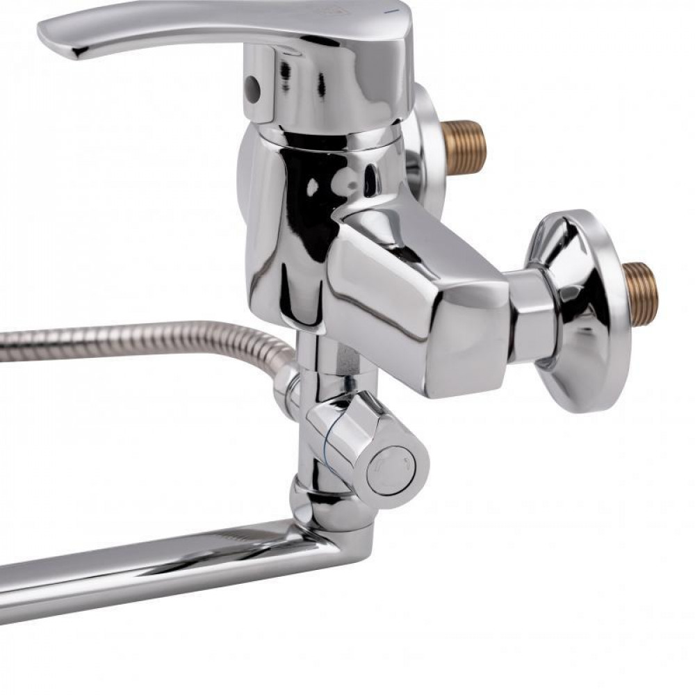 Змішувач для ванни Lidz Anny 005C2 з поворотним виливом (з душовим гарнітуром) (k40) LDANN005C2CRM35102 Chrome SD00041207