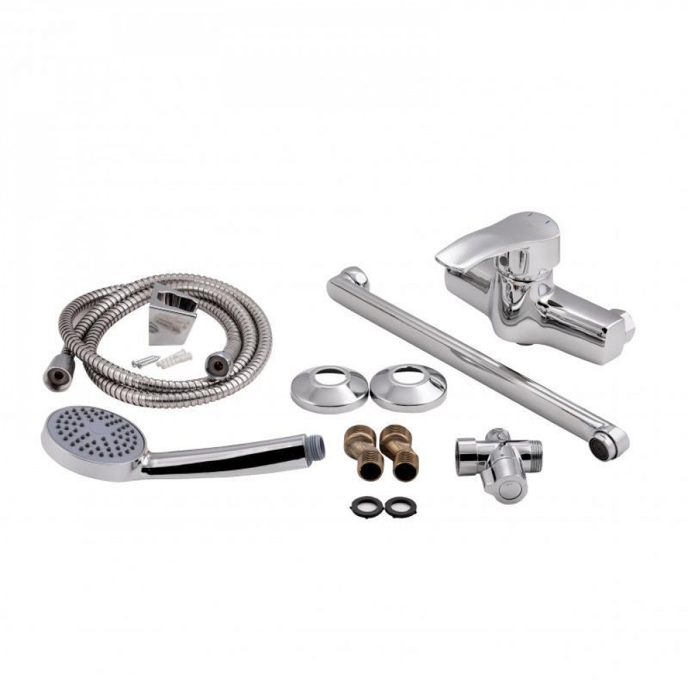 Змішувач для ванни Lidz Anny 005C2 з поворотним виливом (з душовим гарнітуром) (k40) LDANN005C2CRM35102 Chrome SD00041207