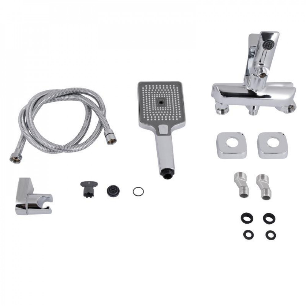 Змішувач для ванни Qtap Presto (з душовим гарнітуром) QTPRE259CRM45574 Chrome SD00051698