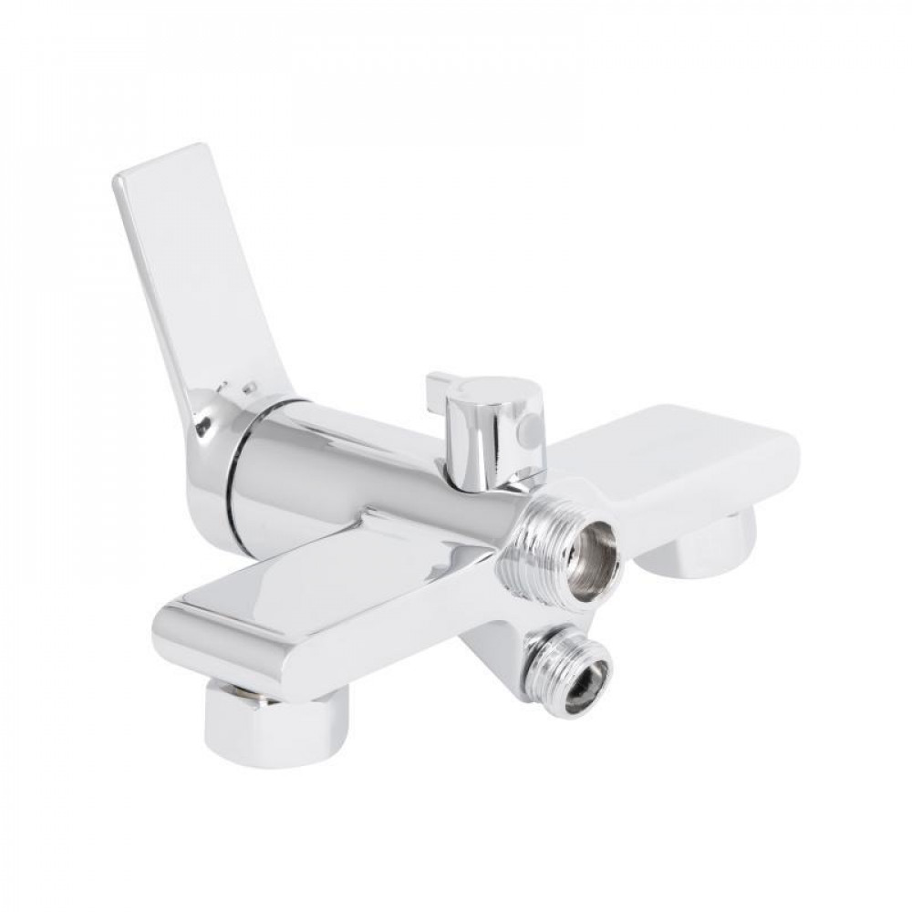 Змішувач для ванни Qtap Arvin з довгим поворотним виливом та душовим гарнітуром QTARV260CRM48641 Chrome SD00054765