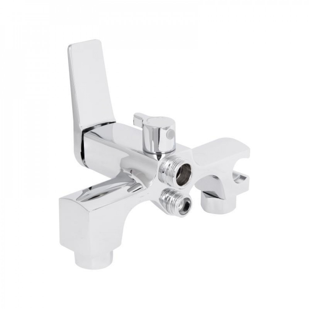 Змішувач для ванни Qtap Nando з довгим поворотним виливом та душовим гарнітуром QTNAN260CRM48652 Chrome SD00054776