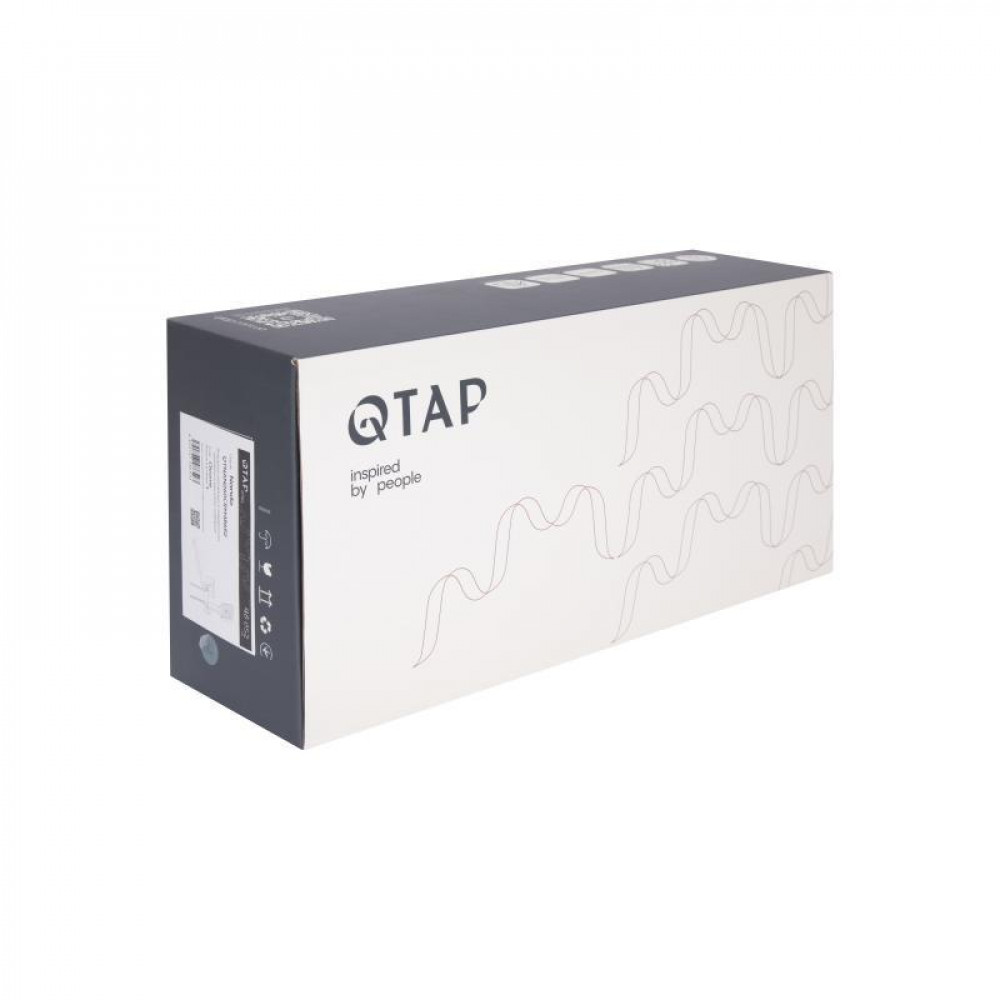 Змішувач для ванни Qtap Nando з довгим поворотним виливом та душовим гарнітуром QTNAN260CRM48652 Chrome SD00054776