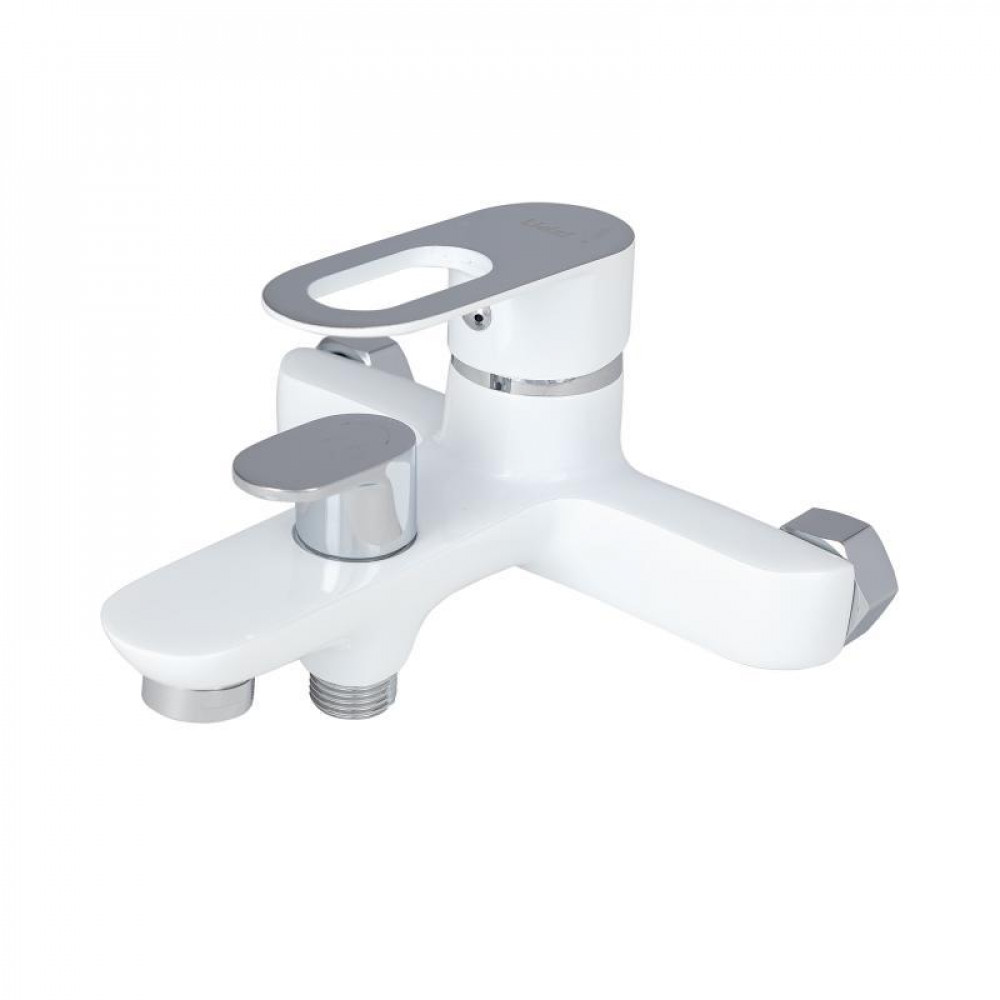 Змішувач для ванни Lidz Latwa 006 (з душовим гарнітуром) (k35) LDLAT006WHI45424 White SD00051548