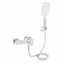 Змішувач для ванни Qtap Nando з душовим гарнітуром QTNAN259CRM48651 Chrome SD00054775